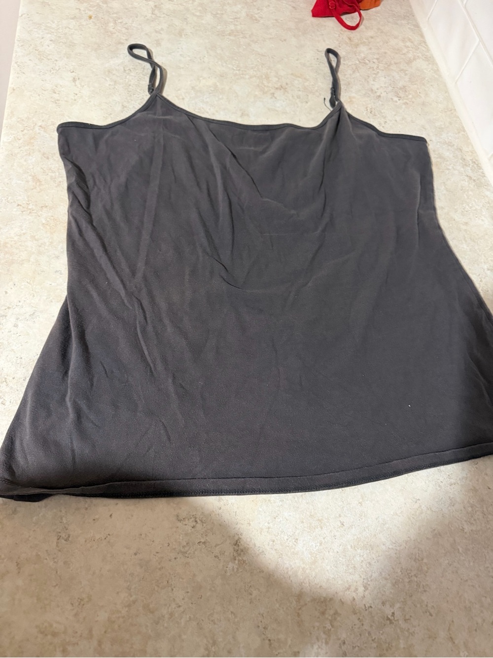 3 Pack XL Cami Tank Tops Time and Tru Maurices Red Orange Gray Adjustable - Picture 4 of 5